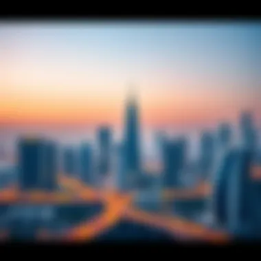 A stunning skyline of Dubai showcasing luxury properties