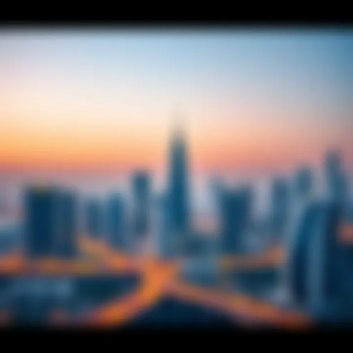 A stunning skyline of Dubai showcasing luxury properties