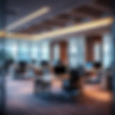 Contemporary Workspace Environment Interior workspace at the European Business Center