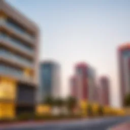 Modern architecture of the European Business Center