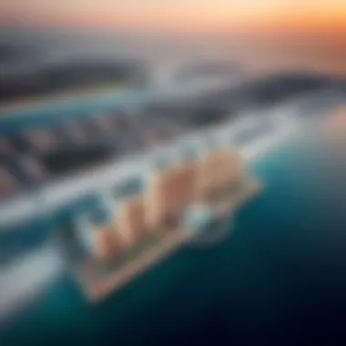 Aerial View of Jumeirah Beach Residence Stunning aerial view of Jumeirah Beach Residence showcasing the architectural brilliance and coastal landscape.