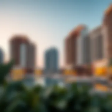 Luxurious Apartments at Jumeirah Beach Residence Luxurious beachfront apartments of JBR reflecting contemporary design and opulence in Dubai's real estate market.