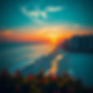 Serene Sunset Over Jumeirah Beach Residence Picturesque sunset over the beach at JBR, highlighting the serene coastal environment and lifestyle.