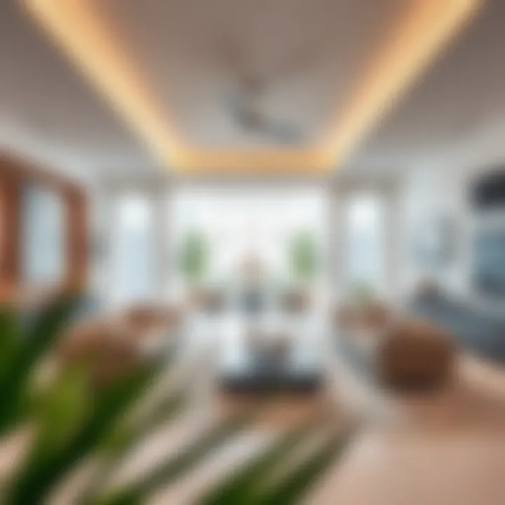Elegant interior of a luxury villa at Jumeirah Golf Estates highlighting modern design and exquisite finishes