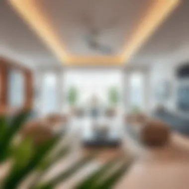 Interior of a Luxury Villa in Jumeirah Golf Estates Elegant interior of a luxury villa at Jumeirah Golf Estates highlighting modern design and exquisite finishes