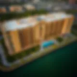 Aerial Perspective of Mangrove Residence Aerial view of Mangrove Residence showcasing its architectural elegance in Expo City.