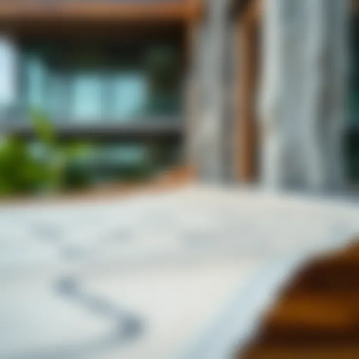 Sustainable Construction Materials Close-up of the sustainable materials used in the Mangrove Residence construction.