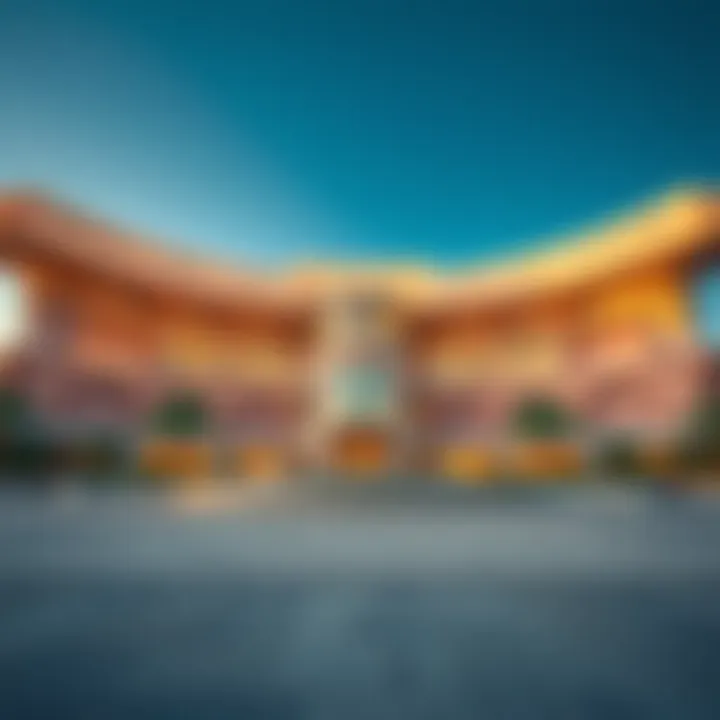 Architectural Brilliance of Millennium Place Mirdif Stunning architectural facade of Millennium Place Mirdif