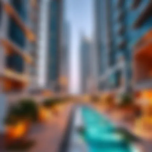 Stunning view of Movenpick Apartments in Downtown Dubai showcasing modern architecture