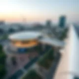 Aerial Perspective of Nakheel Mall Metro Station Aerial view showcasing Nakheel Mall Metro Station