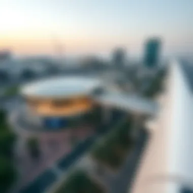 Aerial Perspective of Nakheel Mall Metro Station Aerial view showcasing Nakheel Mall Metro Station