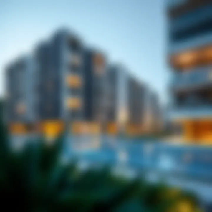 Modern architecture of a new offplan residential project