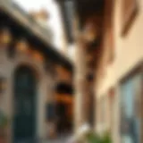 Beautiful architectural details of Old Town Downtown Dubai