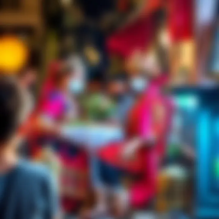 Cultural Scene in Old Town Downtown Dubai Vibrant cultural scene in Old Town Downtown Dubai