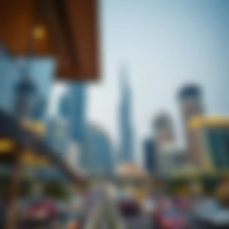 Stunning view of Burjuman's skyline showcasing modern architecture