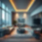 Modern apartment living room in Mirdif Shurooq