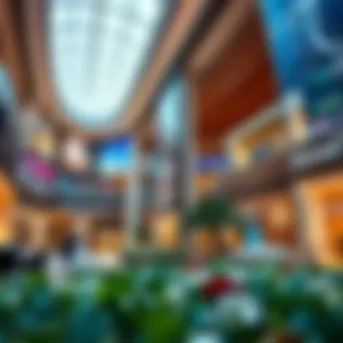 Luxury Shopping Experience in Festival City Modern shopping mall with a focus on luxury brands