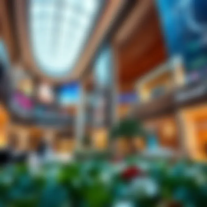 Luxury Shopping Experience in Festival City Modern shopping mall with a focus on luxury brands