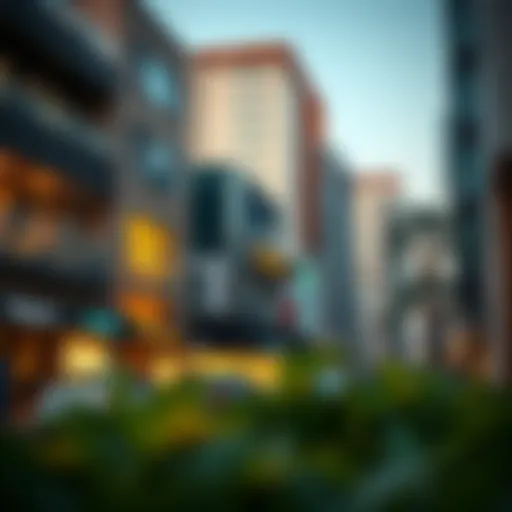 A bustling view of Sheikh Zayed Bin Hamdan Al Nahyan Street showcasing modern architecture.