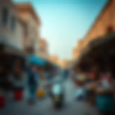 Vibrant marketplace in Sidra Village illustrating local commerce and community life