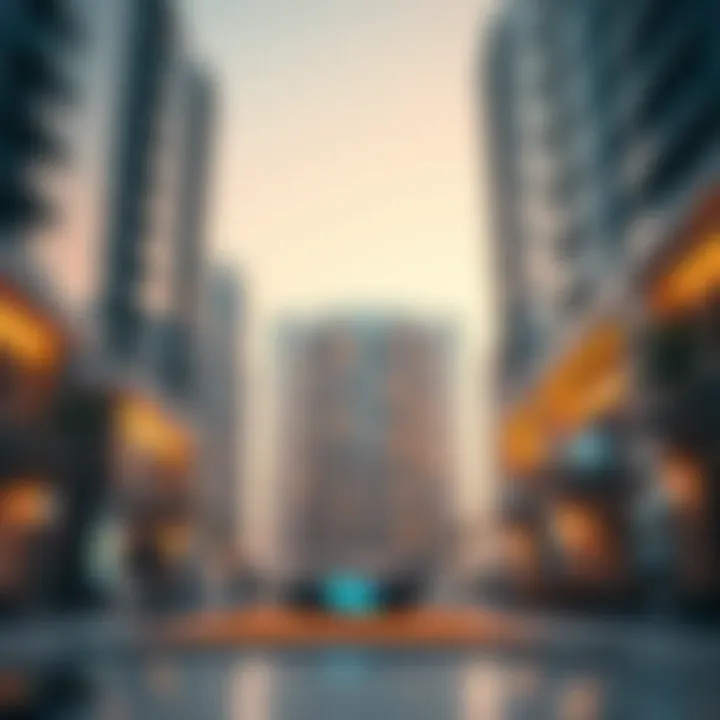 Future Trends in Dubai's Rental Dynamics A futuristic representation of Dubai's rental market trends