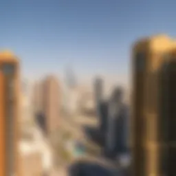 A panoramic view of Dubai's skyline with various residential buildings