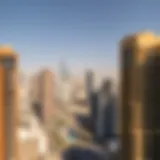 Dubai's Skyline: A Hub for Rental Properties A panoramic view of Dubai's skyline with various residential buildings