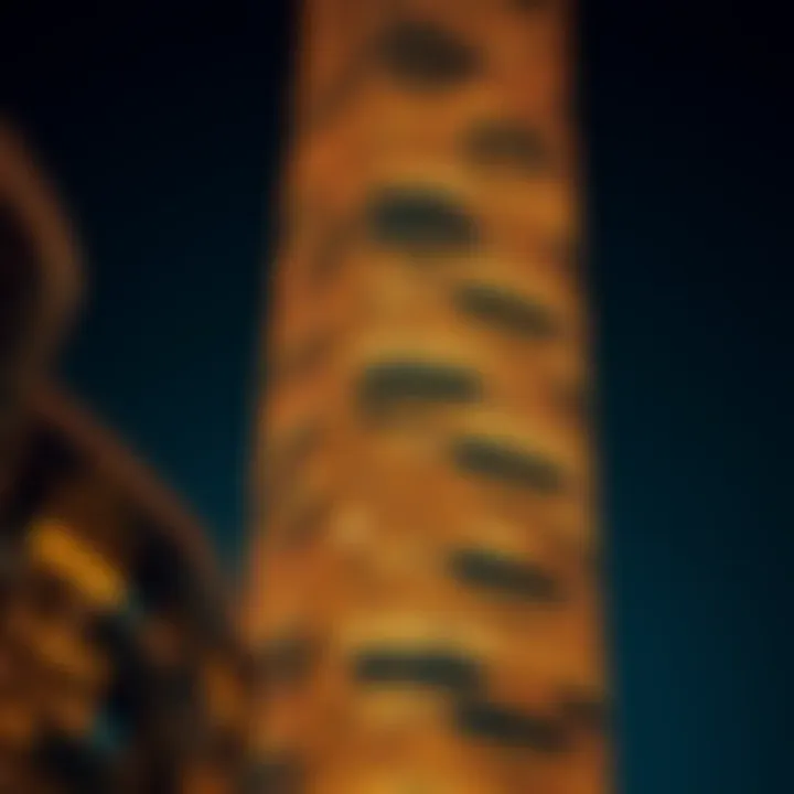 Architectural details highlighting the innovative design of Chic Tower