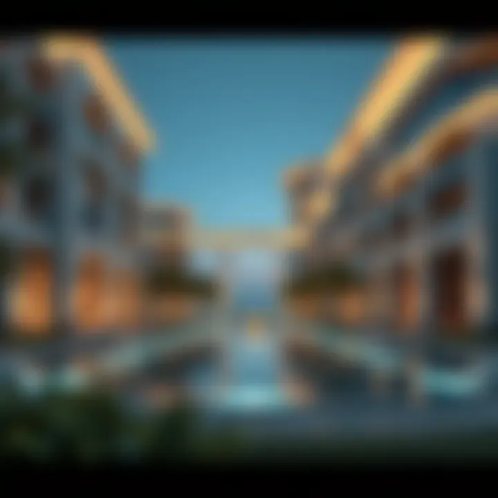 Stunning architectural design of Azizi Riviera in Dubai