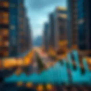 Market analysis graph depicting real estate trends and investment opportunities