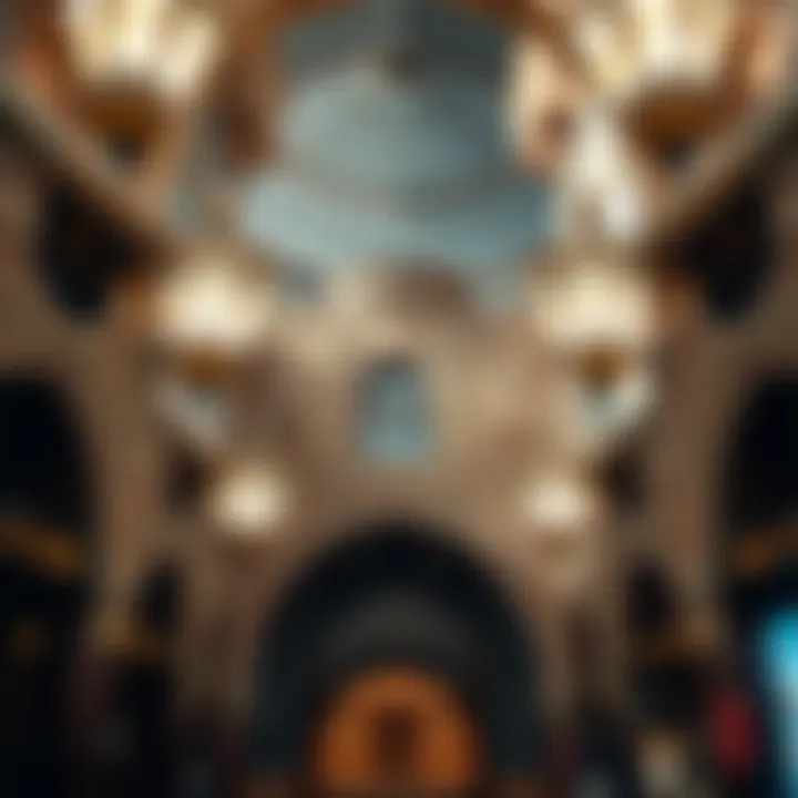 Intricate architectural details of the Golden Souk