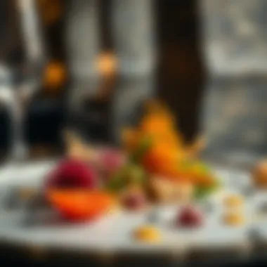 An elegant dish showcasing the fusion of cultures in Dubai's gastronomy