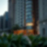 Luxurious exterior view of Movenpick Hotel Apartments in Downtown Dubai