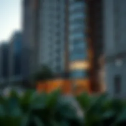 Luxurious exterior view of Movenpick Hotel Apartments in Downtown Dubai