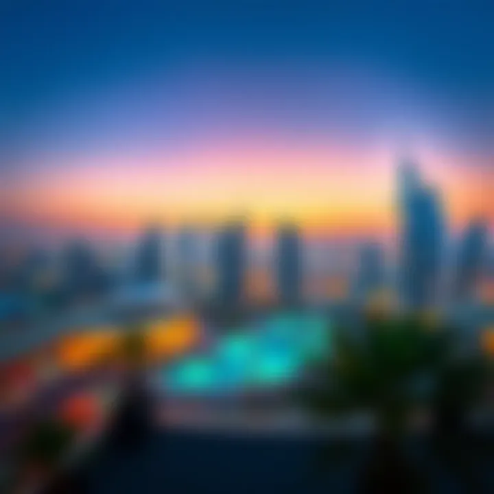 Scenic View from Movenpick Hotel Apartments Scenic view from Movenpick Hotel Apartments overlooking Dubai attractions