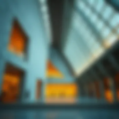 Architectural details of the Museum of the Future