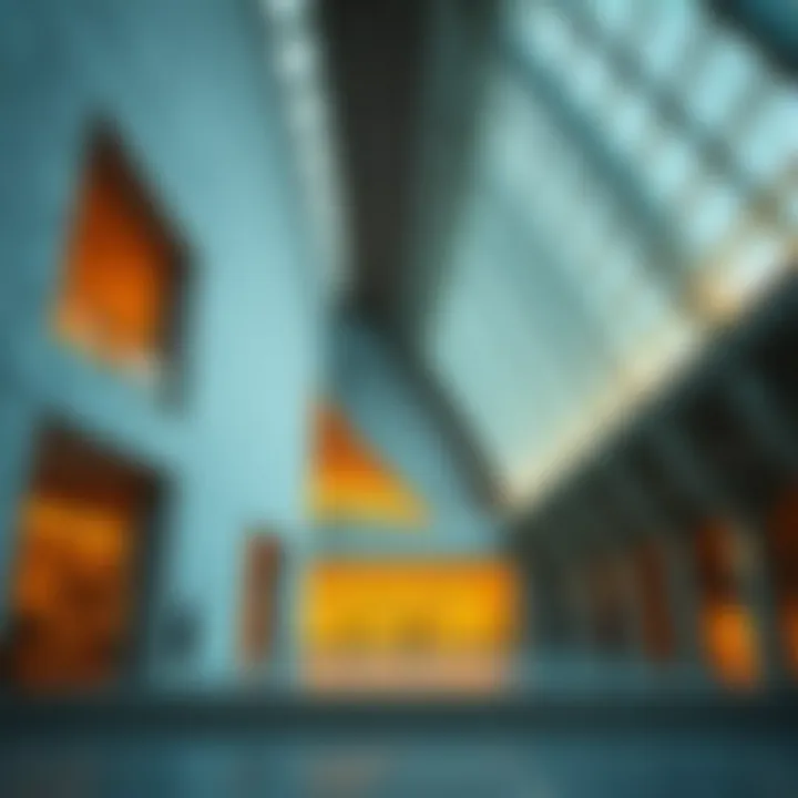 Architectural details of the Museum of the Future