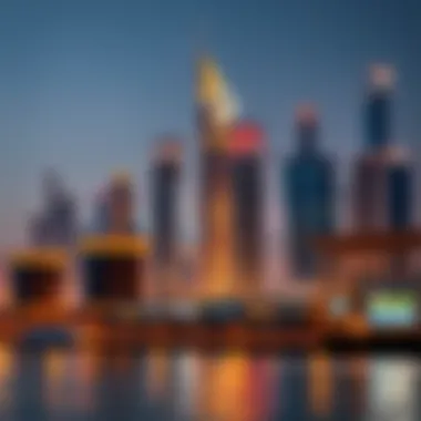 Dubai's Architectural Marvels Stunning skyline view of Dubai's Gulf real estate developments