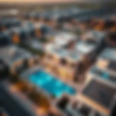 Luxury Villa Community in Dubai Aerial view of a luxury villa community in Dubai