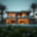 Contemporary villa architecture in Dubai showcasing innovative design