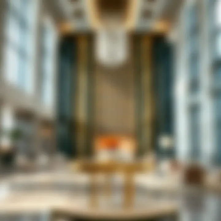 Elegant lobby design showcasing modern architecture