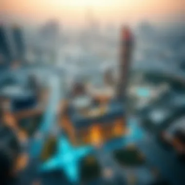 Map of X Park's strategic location within Dubai's real estate landscape