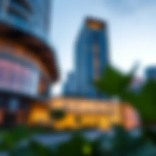 Exterior view showcasing Future Tower 4's innovative architecture