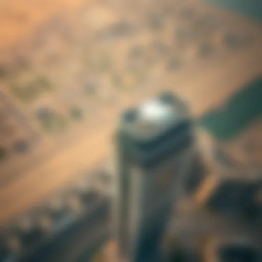 Stunning aerial view of Grosvenor Tower showcasing its unique architectural design