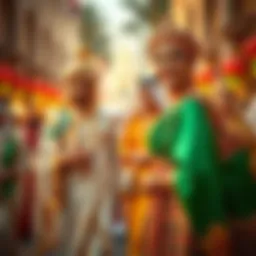 Cultural celebration in the UAE showcasing traditional attire