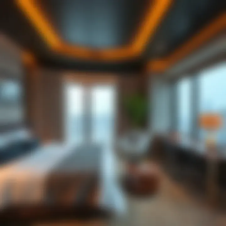 A cozy hotel room featuring modern amenities