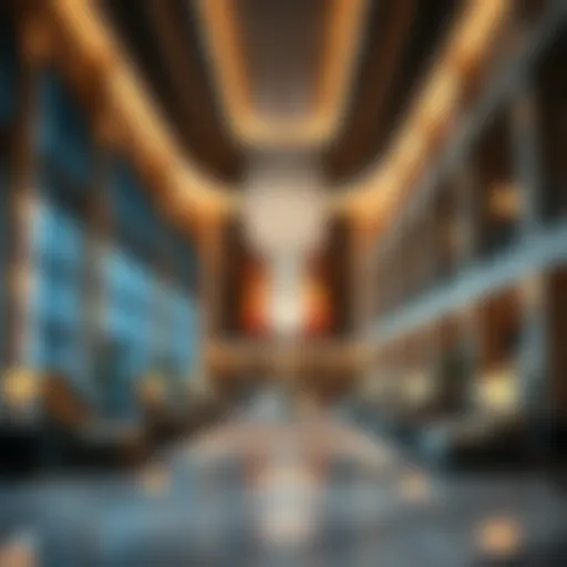 Luxurious hotel lobby near the Museum of the Future