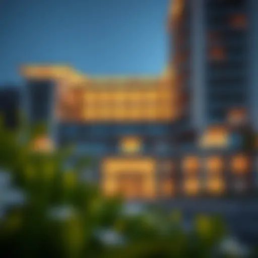 Architectural Elegance of Jumeirah Living Marina Gate Luxurious exterior view of Jumeirah Living Marina Gate showcasing its architectural elegance