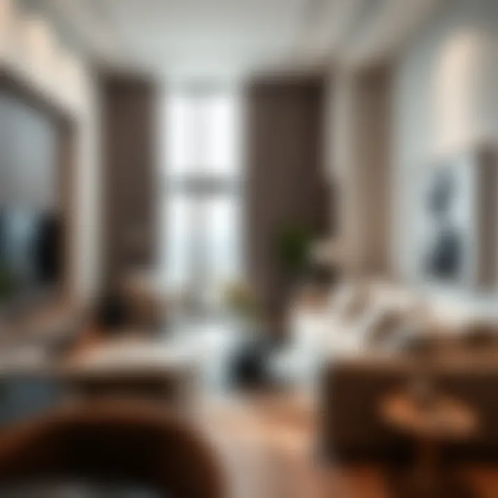 Luxury Apartment Interior at Jumeirah Living Marina Gate Stunning interior of a luxury apartment in Jumeirah Living Marina Gate with modern furnishings