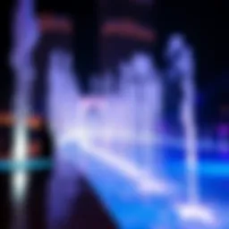 A breathtaking moment from La Perle showcasing water and light choreography.